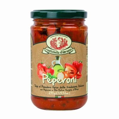 Tomaten-Peperoni-Nudelsauce 12 x 270 Gramm