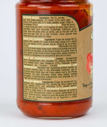 Sauce tomate et pepperoni pour pâtes 12 x 270 grammes 4