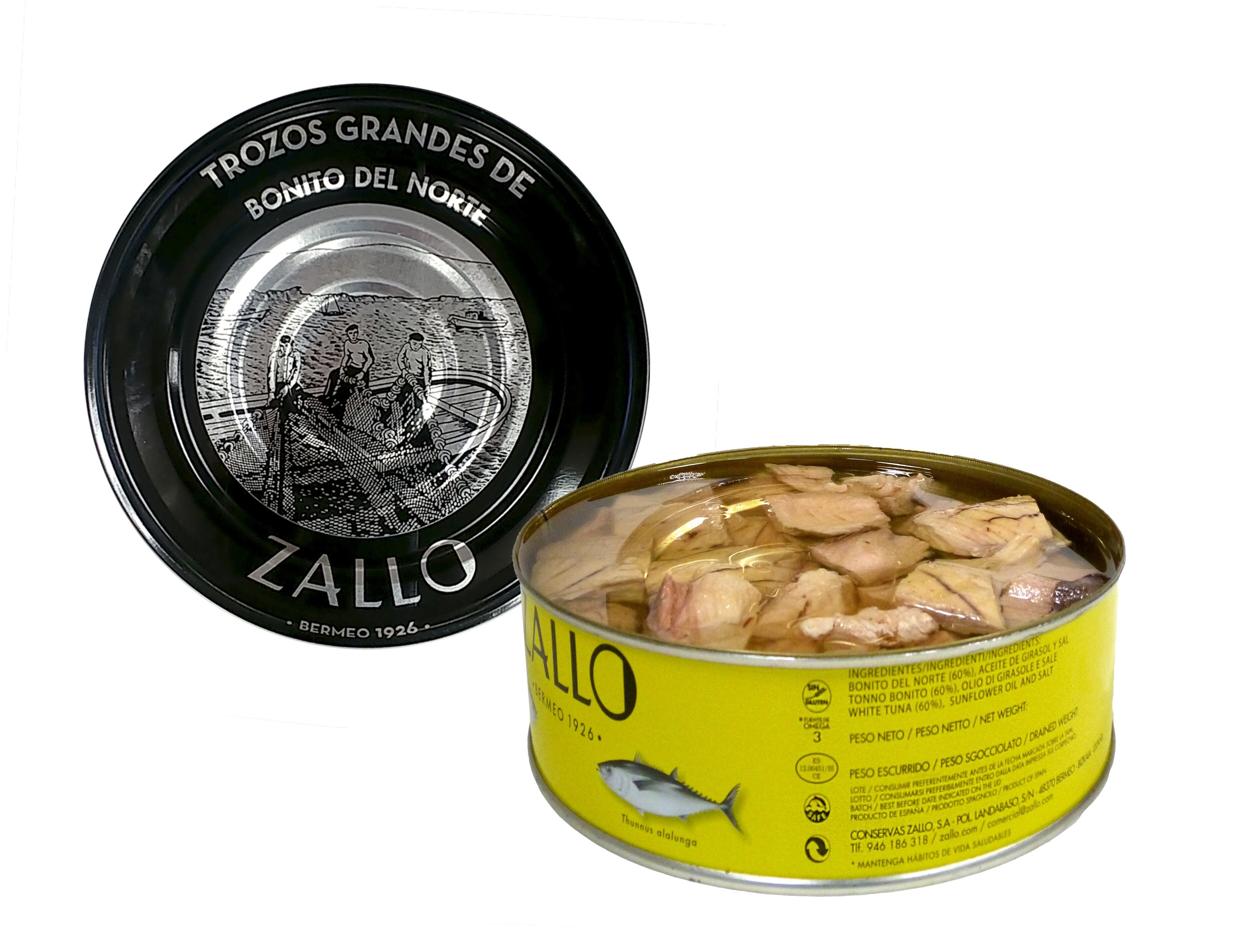 Grossi Pezzi di Tonno Bianco Sott'Olio 1kg