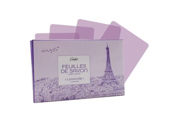 Boîte de 48 étuis de feuilles de savon "Paris" 6