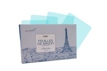 Boîte de 48 étuis de feuilles de savon "Paris" 7