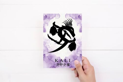 Kali Greeting Card | Kali Symbol | Hindu Goddess | Unusual Birthday Card