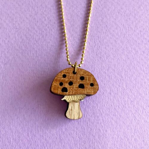 Funghi eco necklace Toadstool