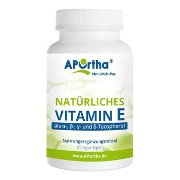 Vitamine E - vitamine E naturelle - 120 gélules végétaliennes
