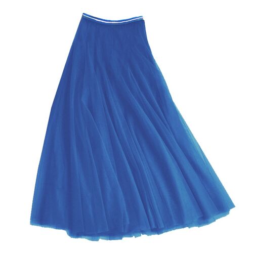Tulle layer skirt in royal blue, small