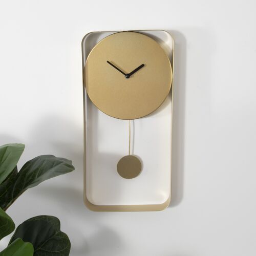 Modern Gold Metal Wall Clock