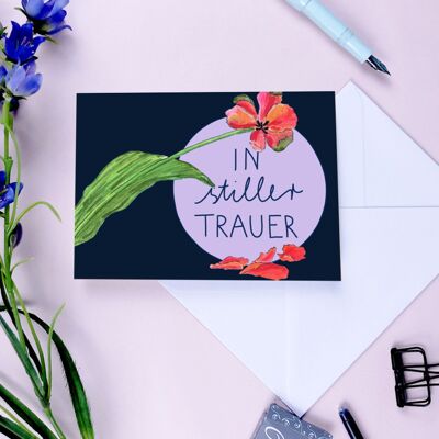 Tristesse de carte de voeux