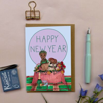 tarjeta de felicitación año nuevo