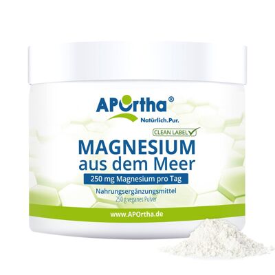 Magnesiumoxid Pulver aus dem Meer - 250 g veganes Pulver