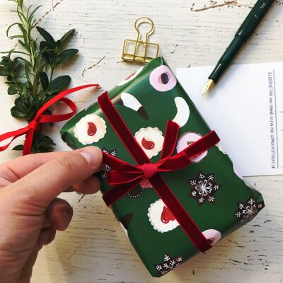Biscotti di carta da imballaggio verde