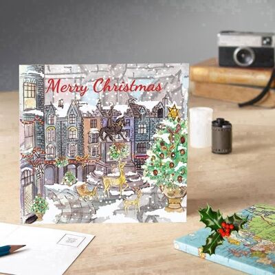Cartolina di Natale di Durham Market Place