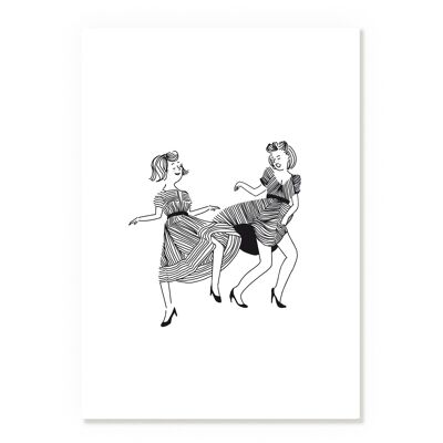 Girls Swing Poster