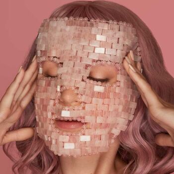 Masque facial au quartz rose 2