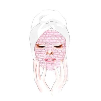 Masque facial au quartz rose 3