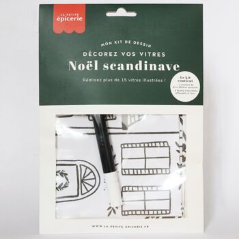 Kit décorez vos vitres - Noël scandinave (250087) 1