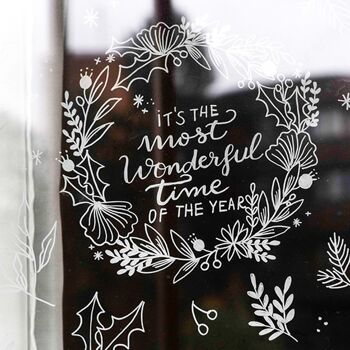 Kit décorez vos vitres - Forêt de Noël (250088) 2