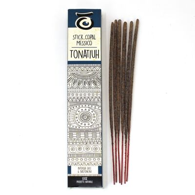 White Copal Incense 'Tonatiuh' sticks - 6 sticks