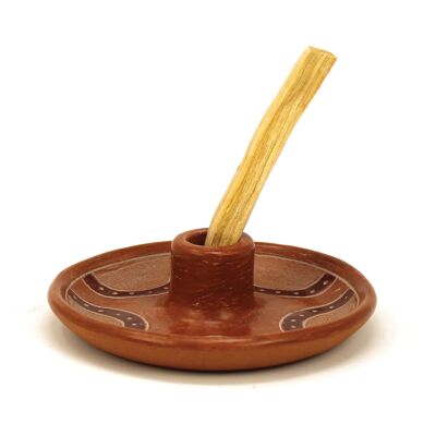 Terracotta Incense Holder 'Ollas' with Palo Santo stake