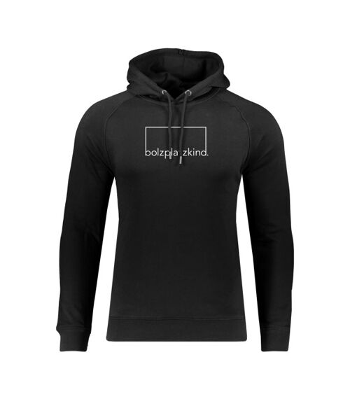 Bolzplatzkind "Entspannung" Hoody Schwarz Weiss