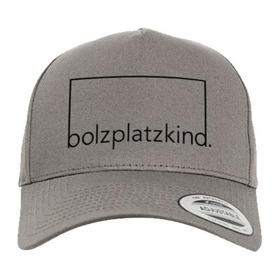 Gorra Bolzplatzkind Curved Snapback gris negro