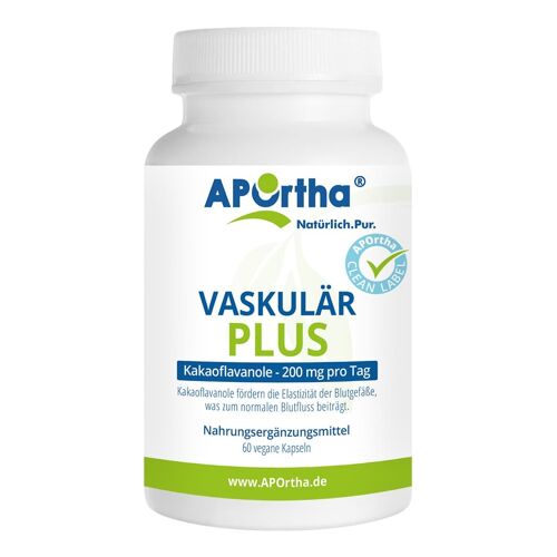 Vaskulär Plus - 100 mg Kakaoflavanole - 60 vegane Kapseln