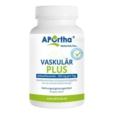 Vascular Plus - 100 mg de flavanols de cacao - 60 gélules végétaliennes