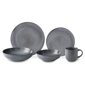 Flow Granit - Coffret 6 assiettes dessert - Médard de Noblat 2