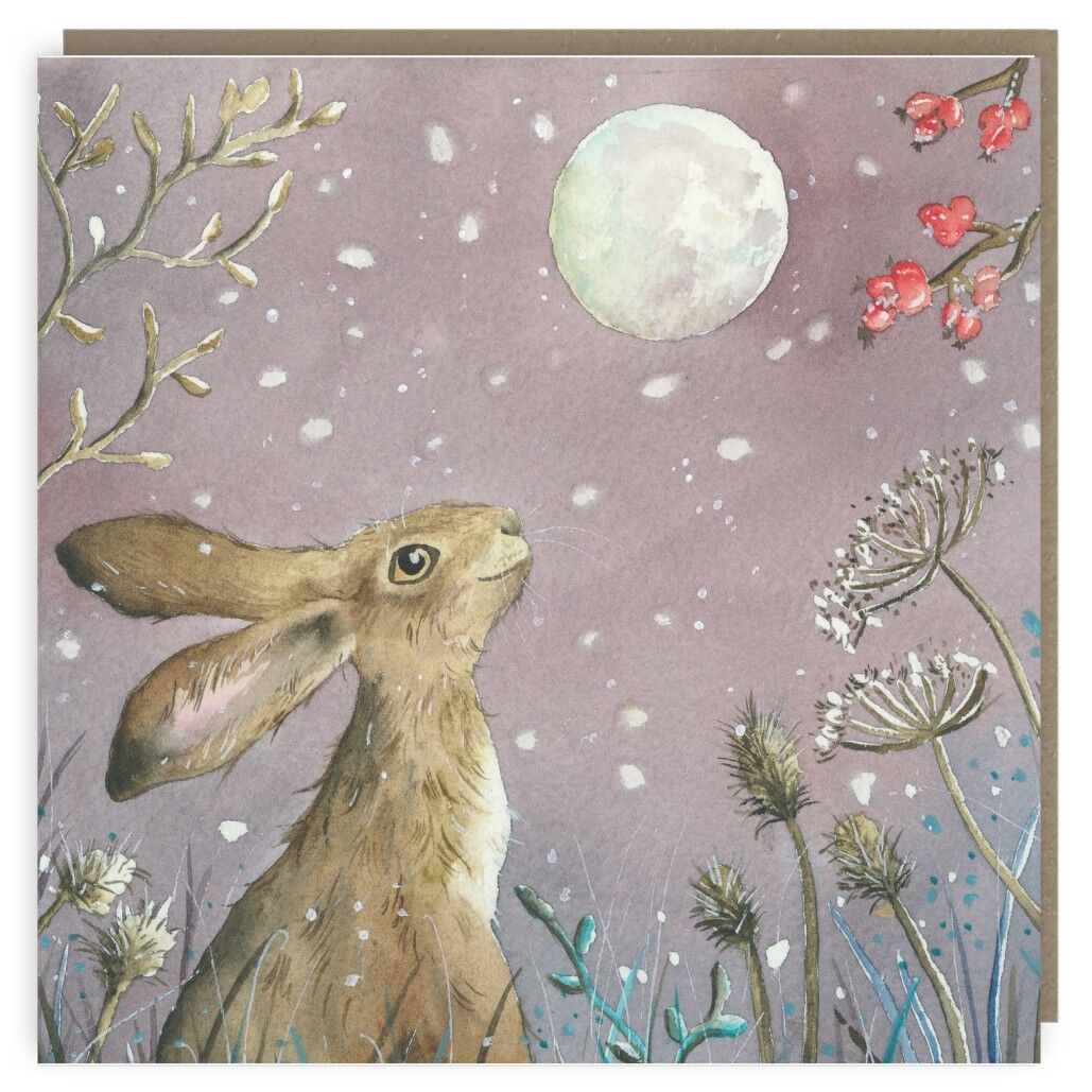 Baies et flocons de neige Carte de vœux