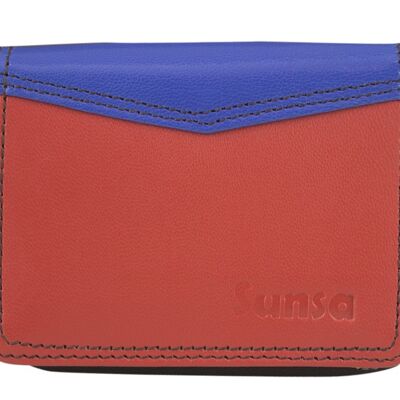 Sunsa Creations women's leather wallet. Small wallet. Leather wallet model "Lui"