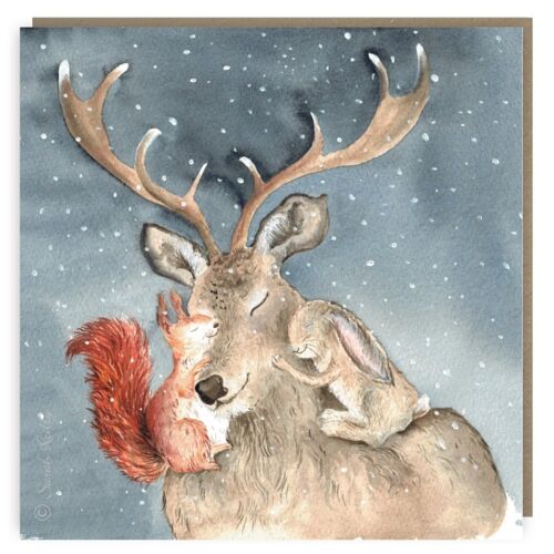 Christmas Cuddles Greeting Card