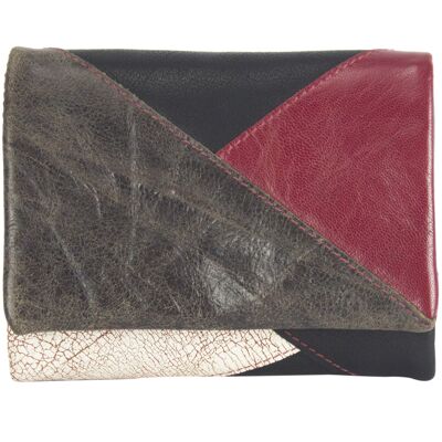 Sunsa Creations leather wallet. Women's leather wallet with RFID protection. Wallet with many compartments model "Tina"