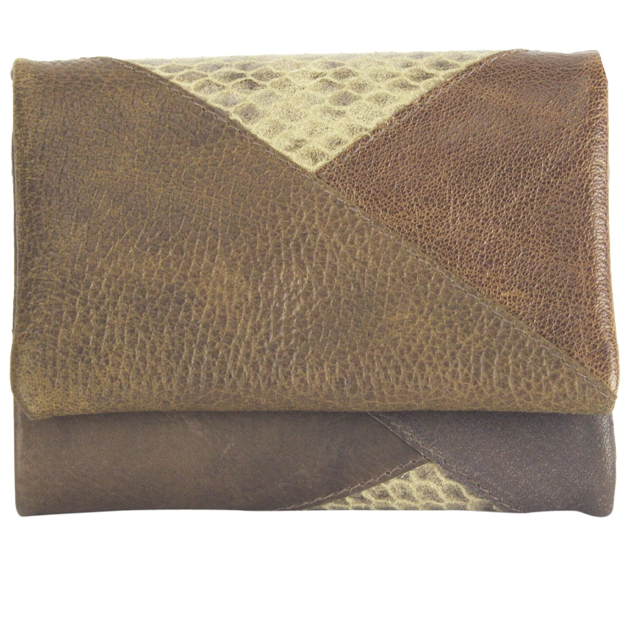 Portafoglio in pelle Sunsa Creations. Portafoglio da donna in pelle con protezione RFID. Portafoglio con molti scomparti modello "Tina"