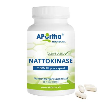 Nattokinase 100 mg - 60 gélules résistantes aux acides