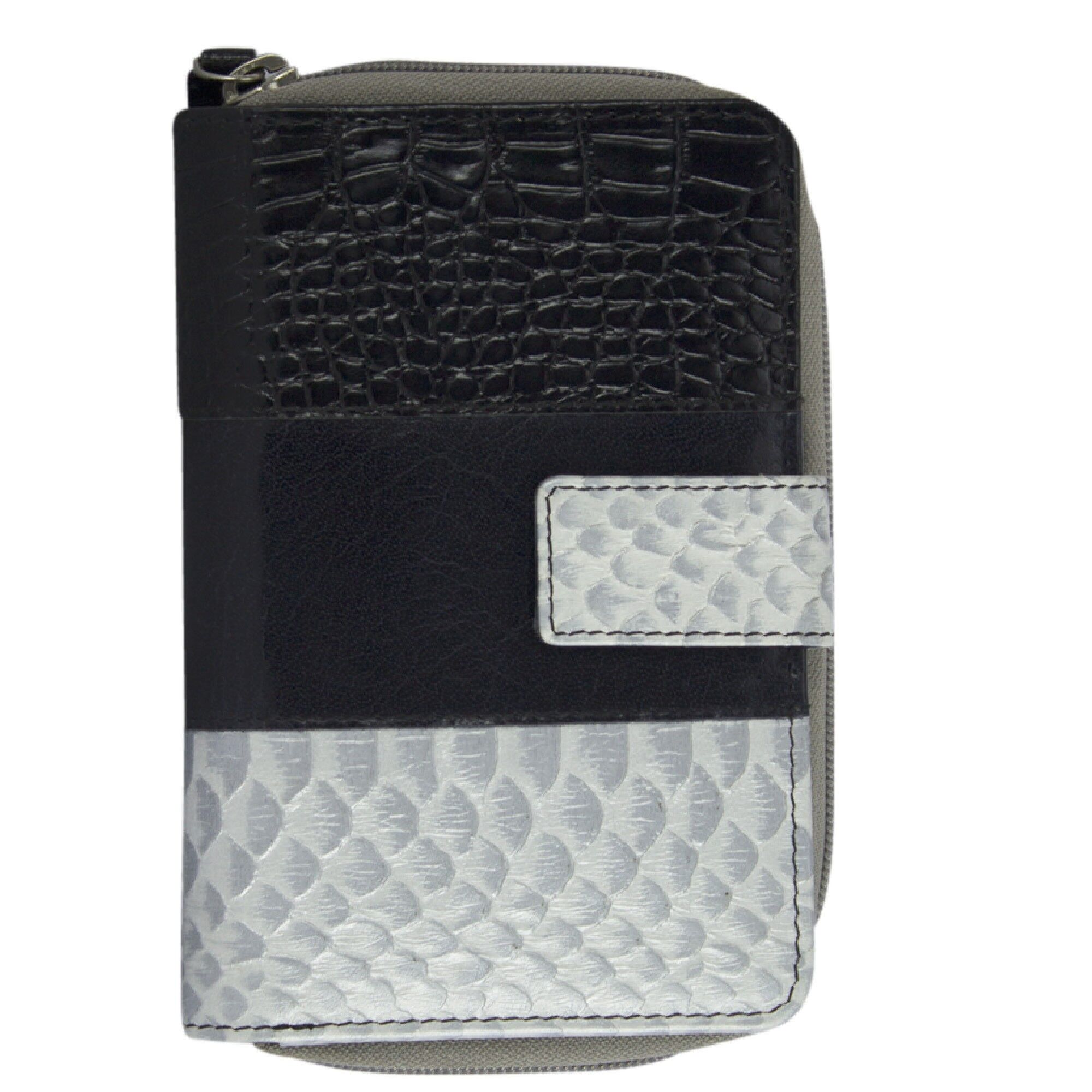 Sunsa Creations  Leder Geldbörse. Damen Portemonnaie aus Lederresten. XL Brieftasche Model "Din"