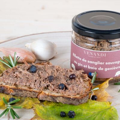 100 % französisches Wildschwein-Rillette mit DNA-Gin