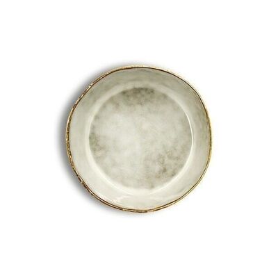 Boral bowl plate 16cm in light beige stoneware