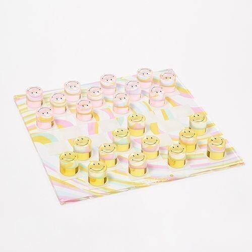 Lucite Checkers Smiley