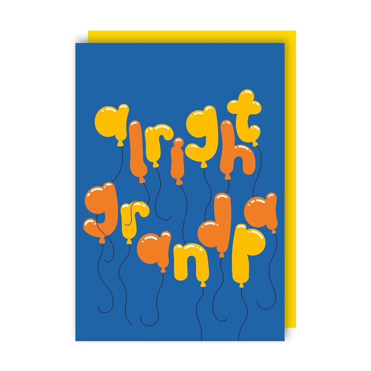 Va bene nonno divertente biglietto di compleanno confezione da 6