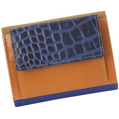 Sunsa Creations leather wallet. Mini small leather wallet with RFID protection. Ladies / girls wallet model "Miki"