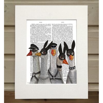 Geese Guys, Book Print, Art Print, Wall Art