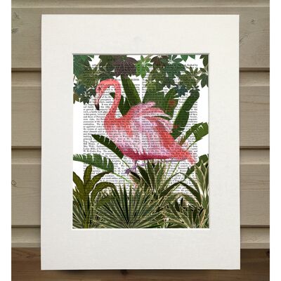 Hot House Flamingo 2, Book Print, Art Print, Wall Art