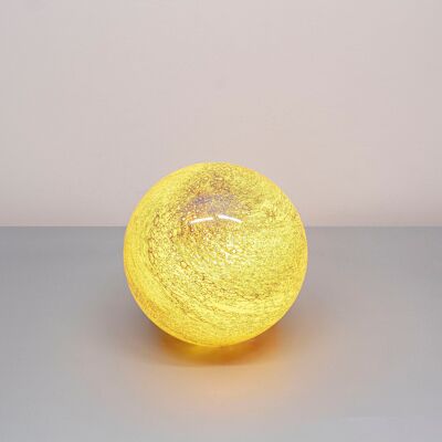 Lampada da tavolo in vetro citrino 18 cm GL036