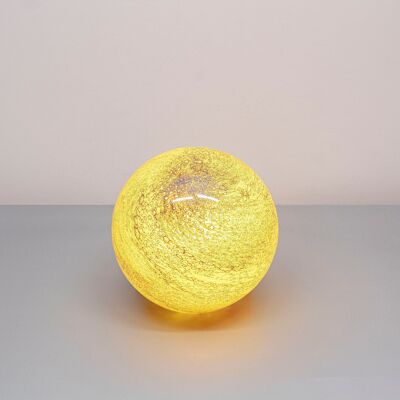 Lampe de Table en Verre Citrine 18cm GL036