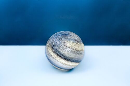 Sand & Sea Glass lamp in an orb shape (18cm)