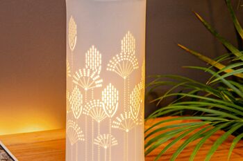 Lampe De Table Cylindre En Porcelaine Conception D'Art Vectoriel 4