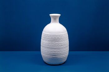 Lampe de table vase long pot en porcelaine 2
