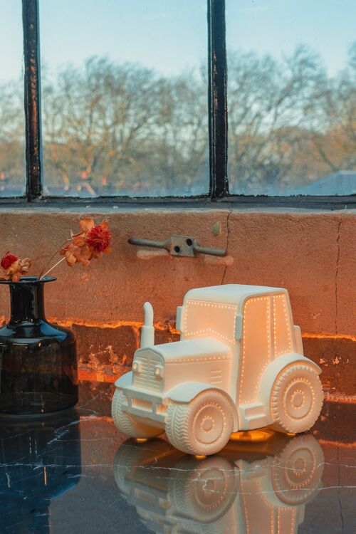 Kids Night Lamp in a Tractor Shape