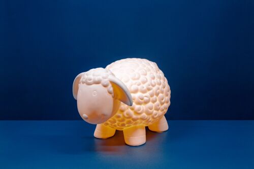 Kids Night Light Porcelain Lamps Sheep Design