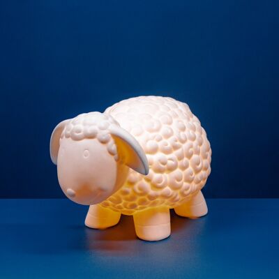 Kids Night Light Porcelain Lamps Sheep Design