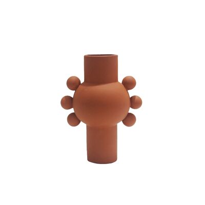 Terrakotta-Vase mit 3D-Bommeln